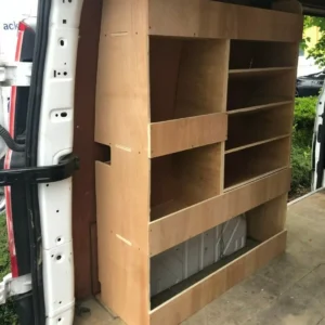 2023 New Shape Ford Transit Custom Van Shelving Racking SWB Plywood Storage Unit