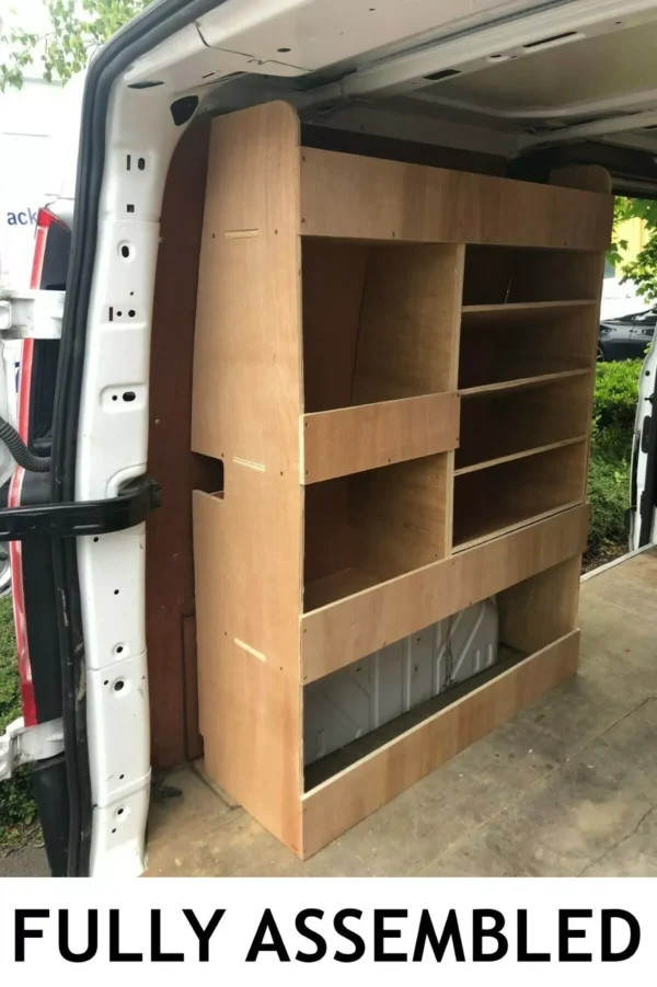 2023-New-Shape-Ford-Transit-Custom-Van-Shelving-Racking-SWB-Plywood-Storage-Unit-4.webp