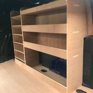 Ford Transit Connect Van Shelving Racking LWB Plywood System Case Storage OS Pln