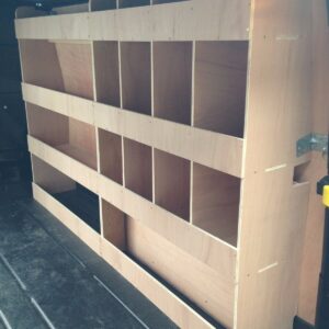 Ford Transit Custom Van Shelving Racking LWB Plywood System Tool Storage Unit