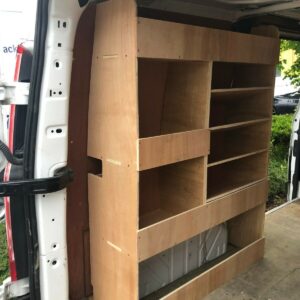 Ford Transit Custom Van Shelving Racking SWB Plywood System Case Storage Unit PS