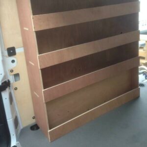MAN TGE Van Shelving Racking MWB Plywood System Tool Storage Unit Near Side