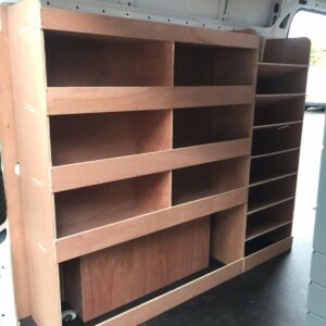 Mercedes Sprinter Van Shelving Racking LWB Plywood System Case Storage Unit