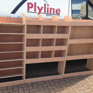 Nissan NV400 Van Shelving Racking MWB Plywood System Case Storage Unit