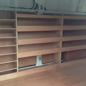 Peugeot Boxer Van Shelving Racking L3 LWB Plywood System Case Storage Unit