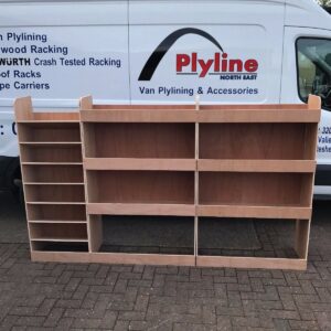 VW Crafter Van Shelving Racking MWB L2 Plywood System Case Storage Unit