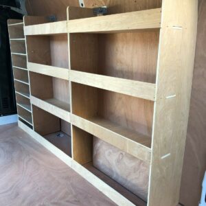 Vauxhall Movano Van Shelving Racking MWB L2 Plywood System Case Storage Unit