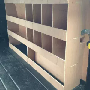 2023 New Shape Ford Transit Custom Van Shelving Racking SWB Plywood Storage Unit