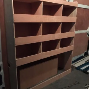 Nissan Interstar MWB 2025 on Van Shelving Racking MWB Plywood System Tool Storage Unit NS